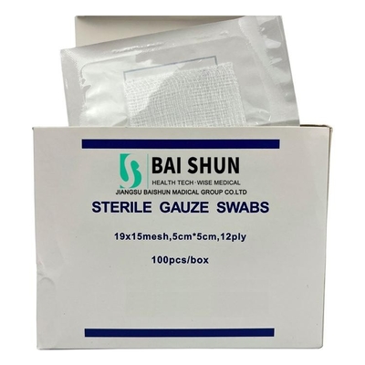 Spugna di gomma assorbente medica gomma di cotone sterile tamponi 10 x 10 con raggi X