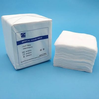 Tamponi di garza medica non sterili di classe I 10x10cm e tamponi di garza di cotone per medicazione